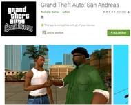 GTA San Andreas on the Google Play Store (Image Courtesy: Google Play Store)